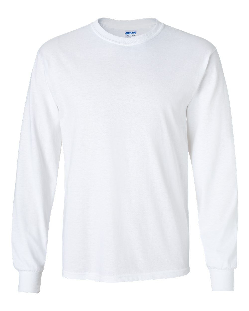 Gildan Mens Ultra Cotton Adult Long Sleeve T-Shirt Classic Fit Rib Cuffs Tee TOP 