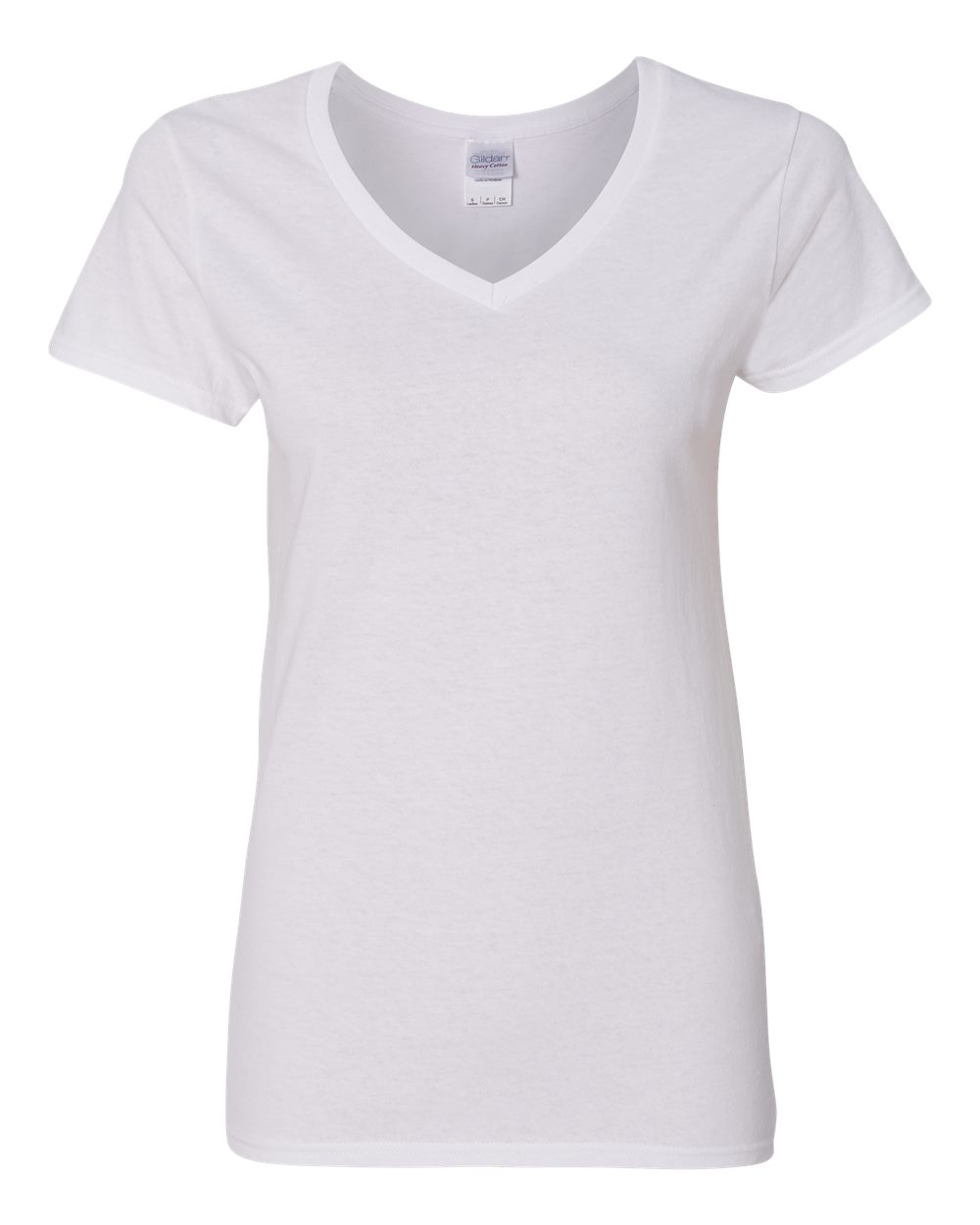 Gildan Womens Short Sleeve V-Neck Tee White T-Shirt | Shopko