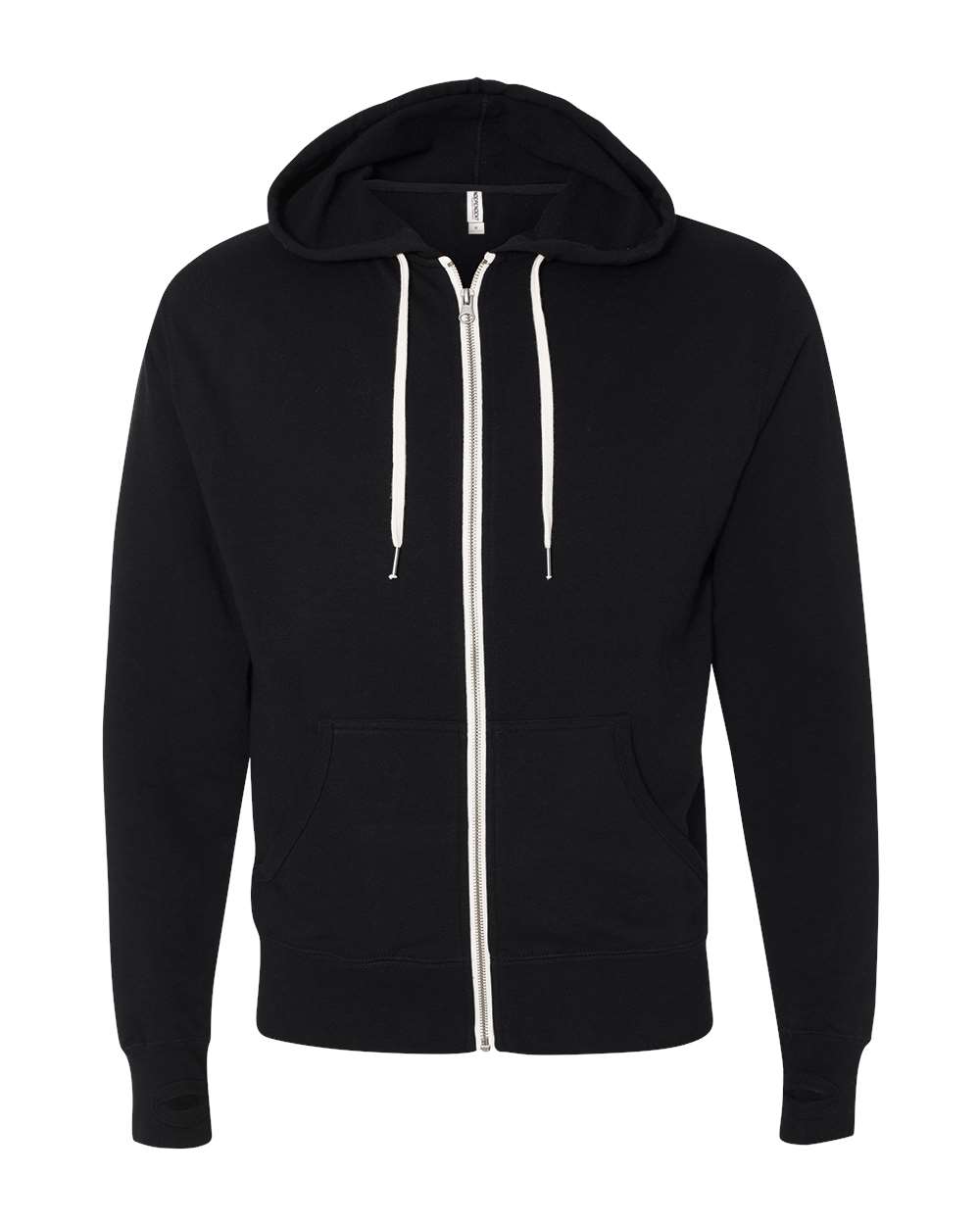 Heather French Terry Zip Hooded Sweatshirt Independent Trading Co 