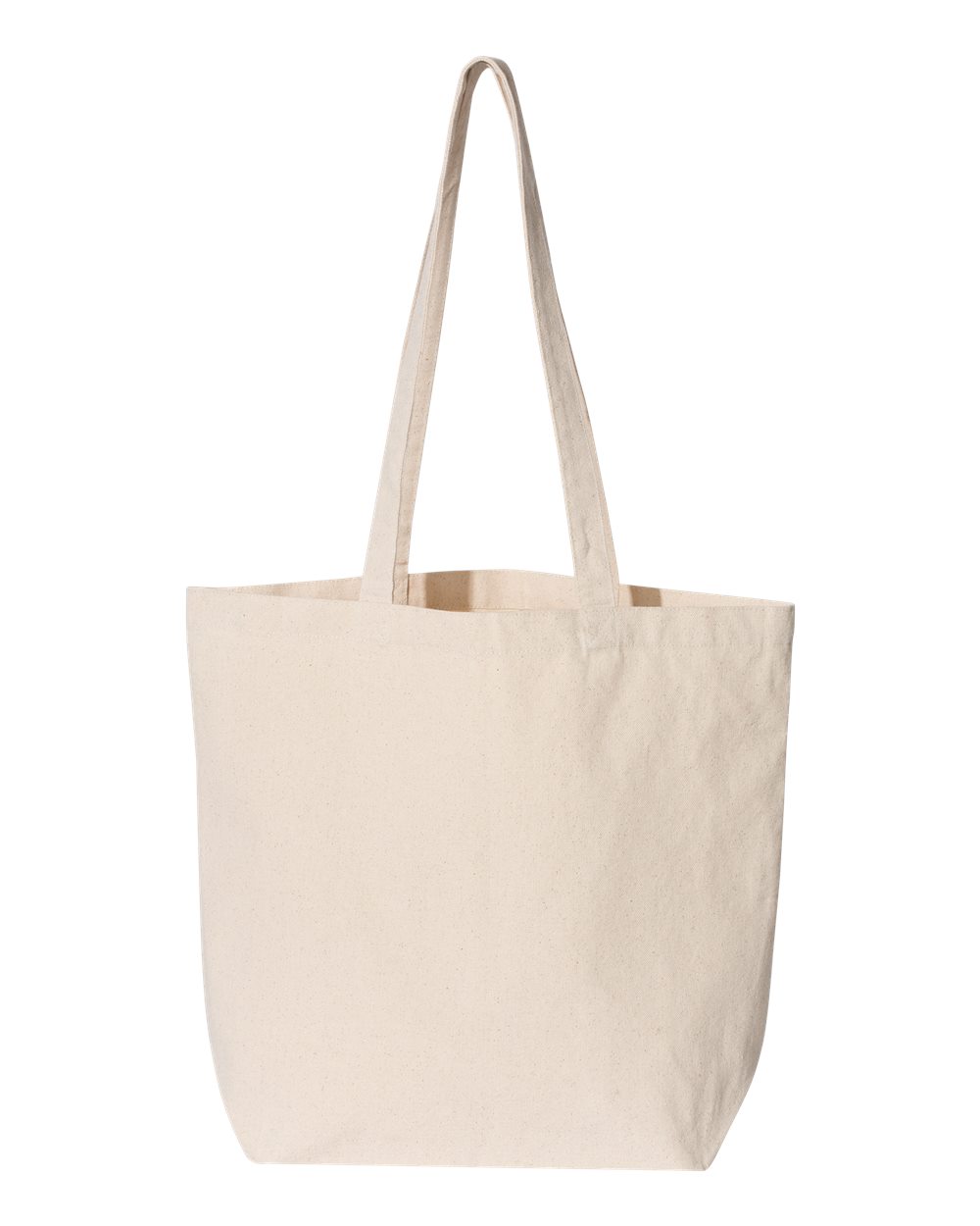 Liberty Bags - 10 Ounce Gusseted Cotton Canvas Tote with Colored Handle