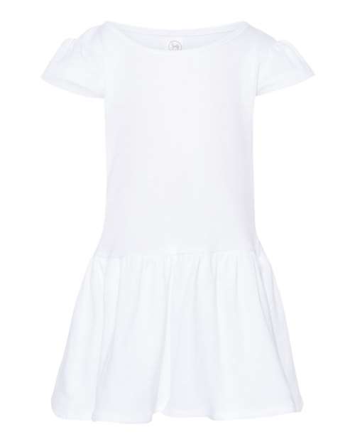 Baby Skater Dress Ivory Cotton-Blend Fleece