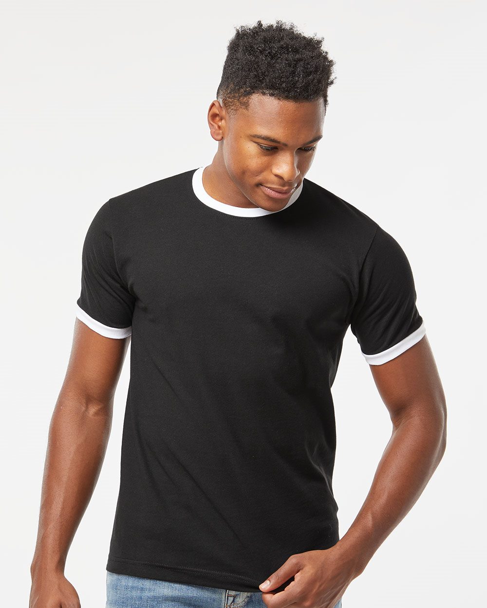 Tultex 246 - Unisex Fine Jersey Ringer T-Shirt