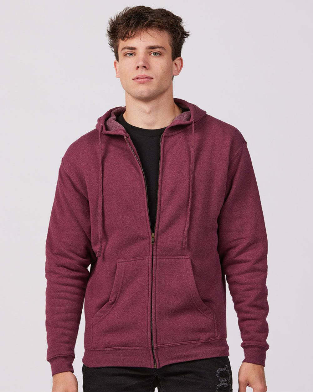 Unisex Premium Fleece Full-Zip Hooded Sweatshirt - Tultex 581