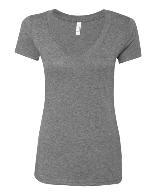 Women’s Triblend Deep V-Neck T-Shirt - Next Level 6740 | Clothing Shop ...