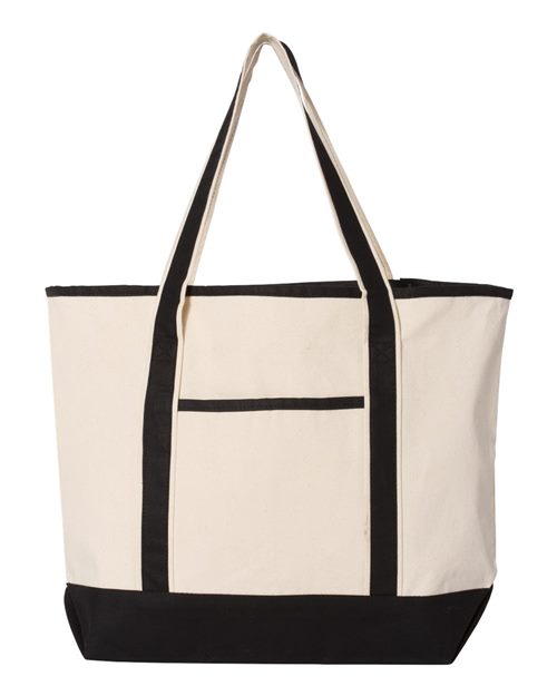 34.6L Large Canvas Deluxe Tote - Q-Tees Q1500 | Clothing Shop Online