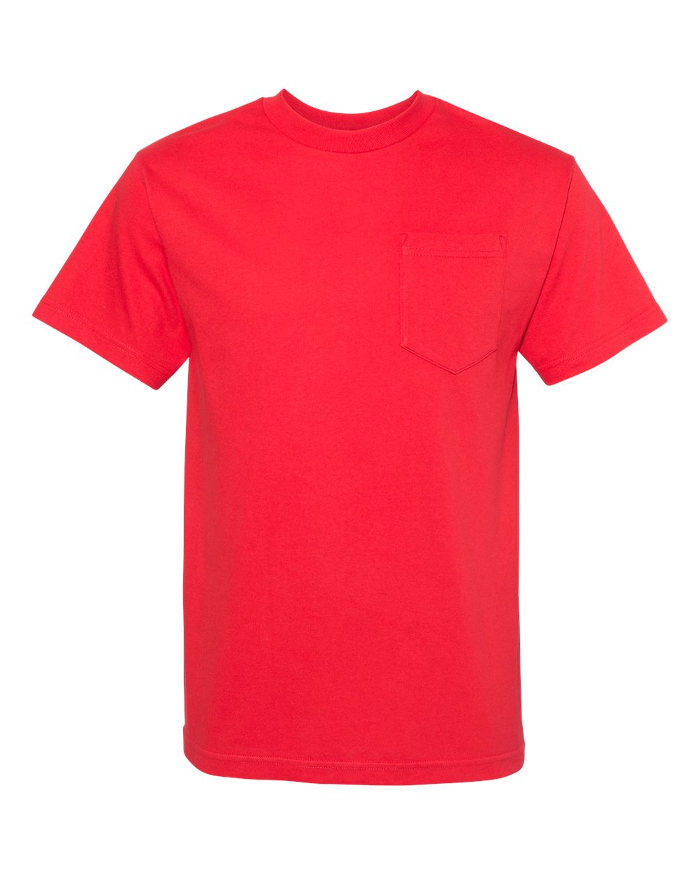 ALSTYLE - Classic Pocket T-Shirt - 1305 - Red - 3X-Large